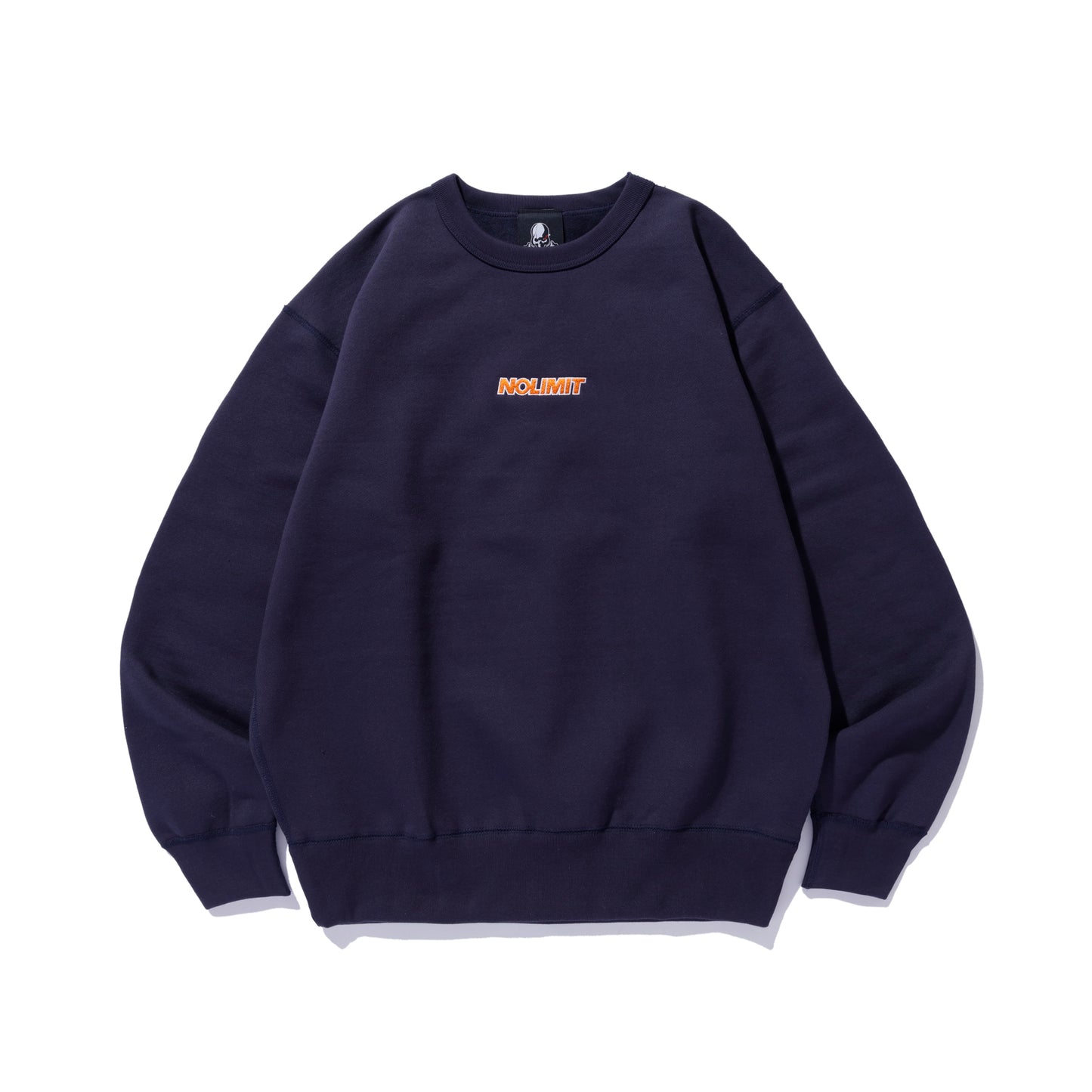 NO LIMIT LOGO CREW NECK SWEAT / NAVY